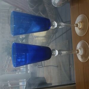 Blue Wine Glasses